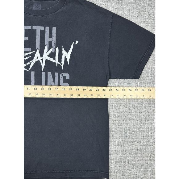 WWE Seth Rollins Shirt Mens XL Black Freakin Wrestling Tee WWE Authentic Fader - Picture 4 of 9